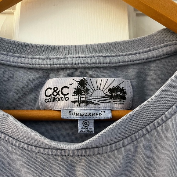 C&C California Women’s Kris Cropped Cotton Tee, X-Large, Forever Blue - Picture 9 of 11